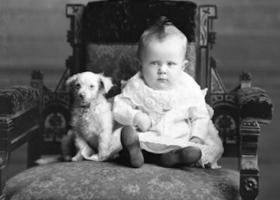 A child's portrait featured in the exhibition.