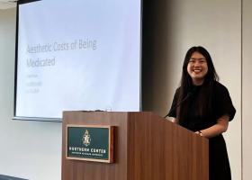 Angela Sun from Washington and Lee University presented “The Aesthetic Costs of Being Medicated” at the conference.