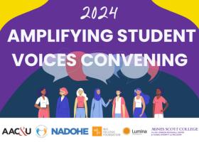 Amplifying Student Voices graphic with partnering organizations