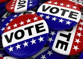 Collection of "Vote" buttons (stock photo)