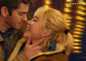 Andrew Garfield and Florence Pugh in a scene from "We Live in Time."