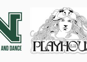 NMU Theatre and Dance logo and Playhouse on the Square logo