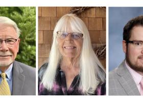 NMU 2025 Alumni Award Recipients (from left): Dr. Peter LaPine, Barbara Coleman and Ian Lewis