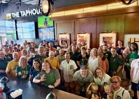 NMU alumni and friends at the pre-game reception