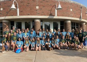 Group photo from the U.P. Future Health Leaders camp for current high school freshmen and sophomores.
