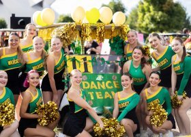 The NMU Dance Team at last year's Homecoming parade