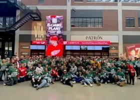Photo from past NMU Night at the Detroit Red Wings event