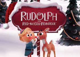 "Rudolph the Red-Nosed Reindeer" promotional graphic
