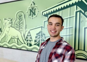 Vince Rodkey, NMU nursing major and commencement speaker.