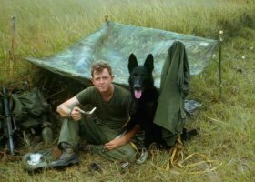 Robert with his K-9 Ted
