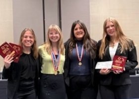 NMU students at the state DECA conference