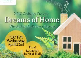 NMU Orchestra "Dreams of Home" graphic