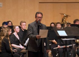 Stephen Grugin at a past concert in Reynolds Recital Hall
