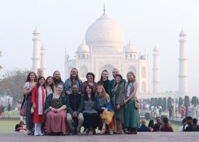 NMU students and faculty at the Taj Mahal Agra (Photo: Bhupendra Pratap)