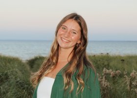 Graduating senior Elise Crossman