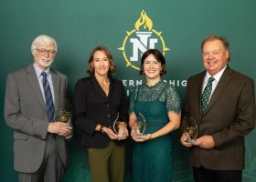 The 2026 NMU Outstanding Alumni Award recipients are pictured.