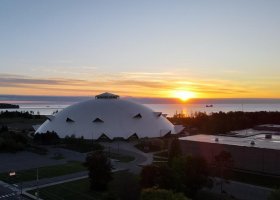 The Superior Dome, pictured here, will be home to the USA Wrestling National Training Site Greco-Roman wrestling program until the end of the winter 2028 semester, extending the program by one year.