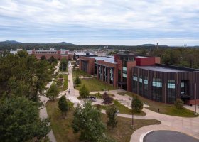 A portion of the Academic Mall on NMU's campus.