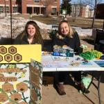 EcoReps (L to R) Casey Haugen and Kit Collins at the geotrashing event.