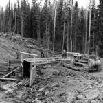 Alcan Highway construction historical photo