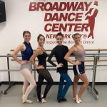From left: Megan Hibbard, Arianna Rodriguez, Kate Loh (ballet instructor) and Brigitte Bartesch