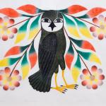 “Owl’s Bouquet,” 2007, by Kenojuak Ashevak (Inuk, 1927-2013)