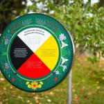 Land acknowledgment sign