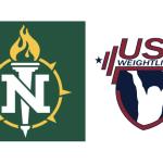 NMU and USA Weightlifting logos