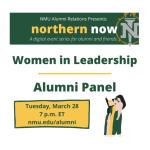 Women in Leadership alumni panel poster
