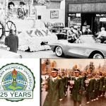 Past Homecoming parades (top photo from 1961; bottom from more recent, but no year indicated)