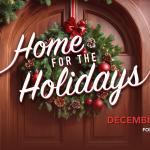 Home for the Holidays wreath graphic