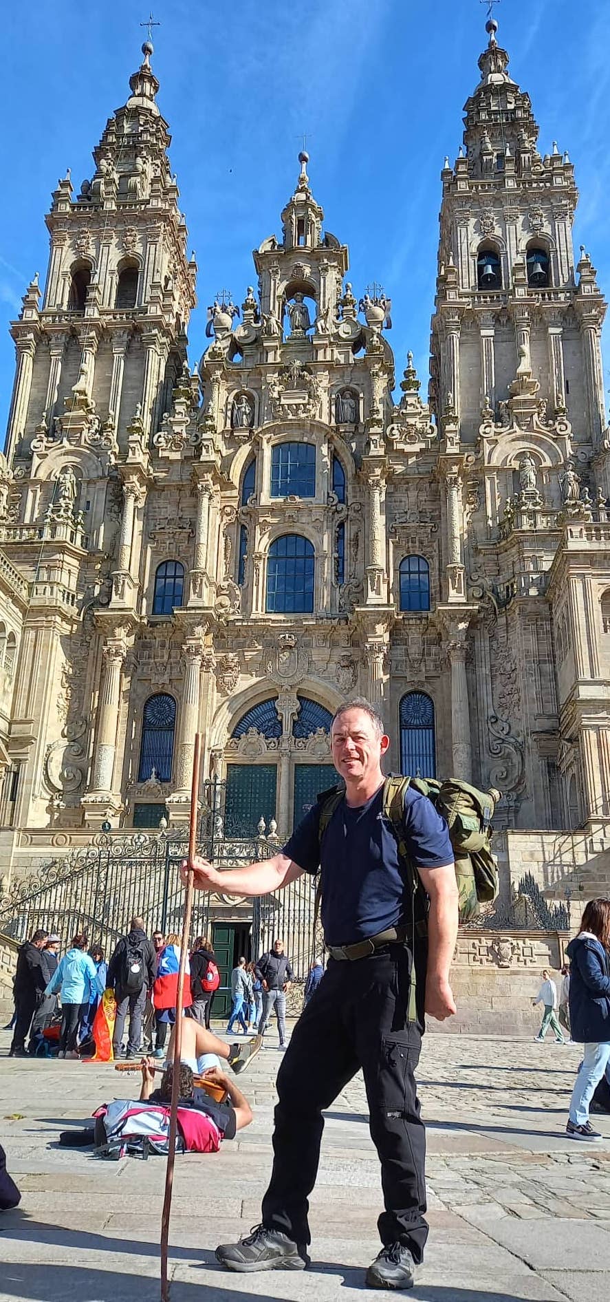 Webb outside the final destination: the Cathedral of Santiago de Compostela