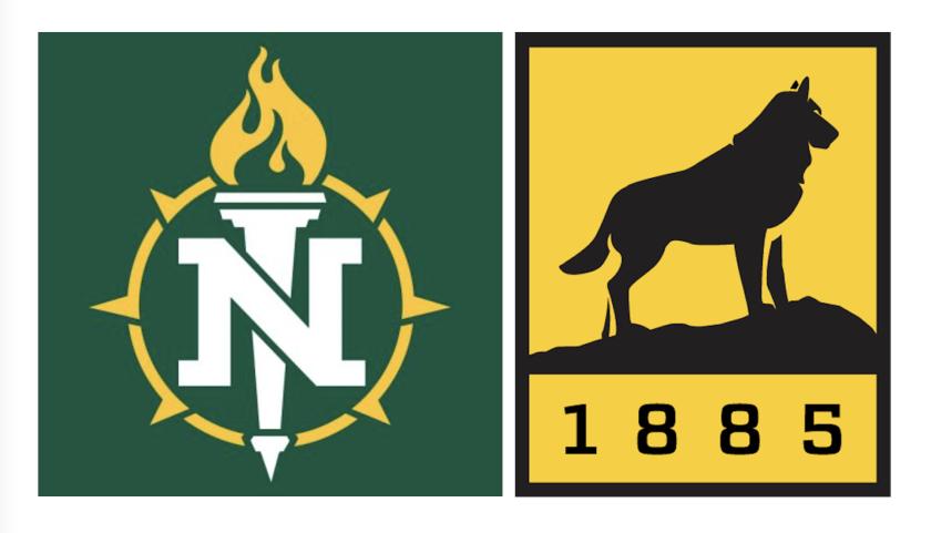 NMU and MTU logos