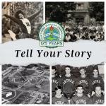 Tell Your Story 125th photo collage graphic